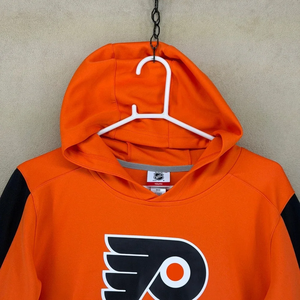 Youth Philadelphia Flyers NHL Orange Hoodie Pullover Sweatshirt XL‎ 18/20